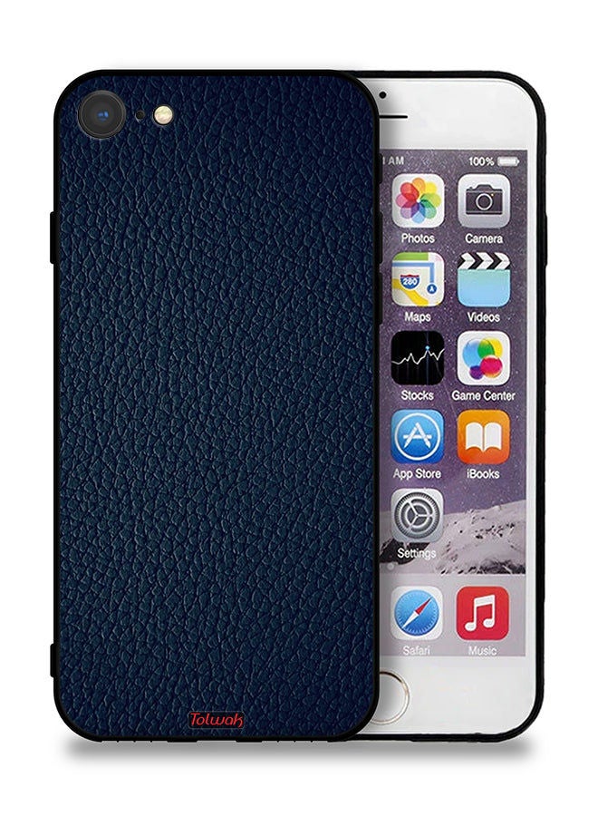 Tolwak Apple iPhone SE (2022) Protective Case Leather Pattern - Image 1