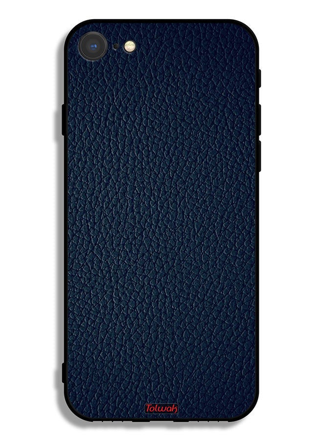 Tolwak Apple iPhone SE (2022) Protective Case Leather Pattern - Image 2