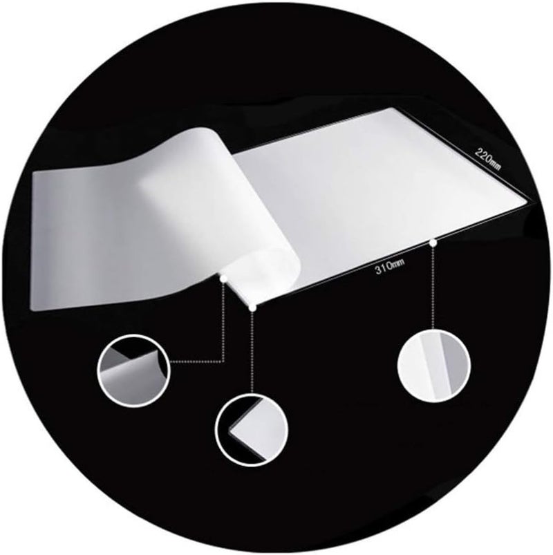 klarako 200 Pcs Thermal Laminating Pouches Letter Size Sheets Standard Thickness Waterproof Protective Film White 0.08mm, 6 Inch - Image 1