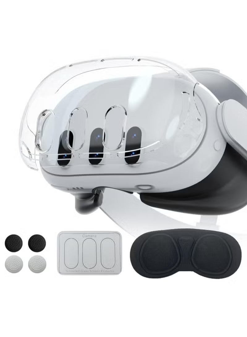 Meta Quest 3 Accessories Four-Piece Protective Kit with Lens Protector and VR Device Accessories - Image 1
