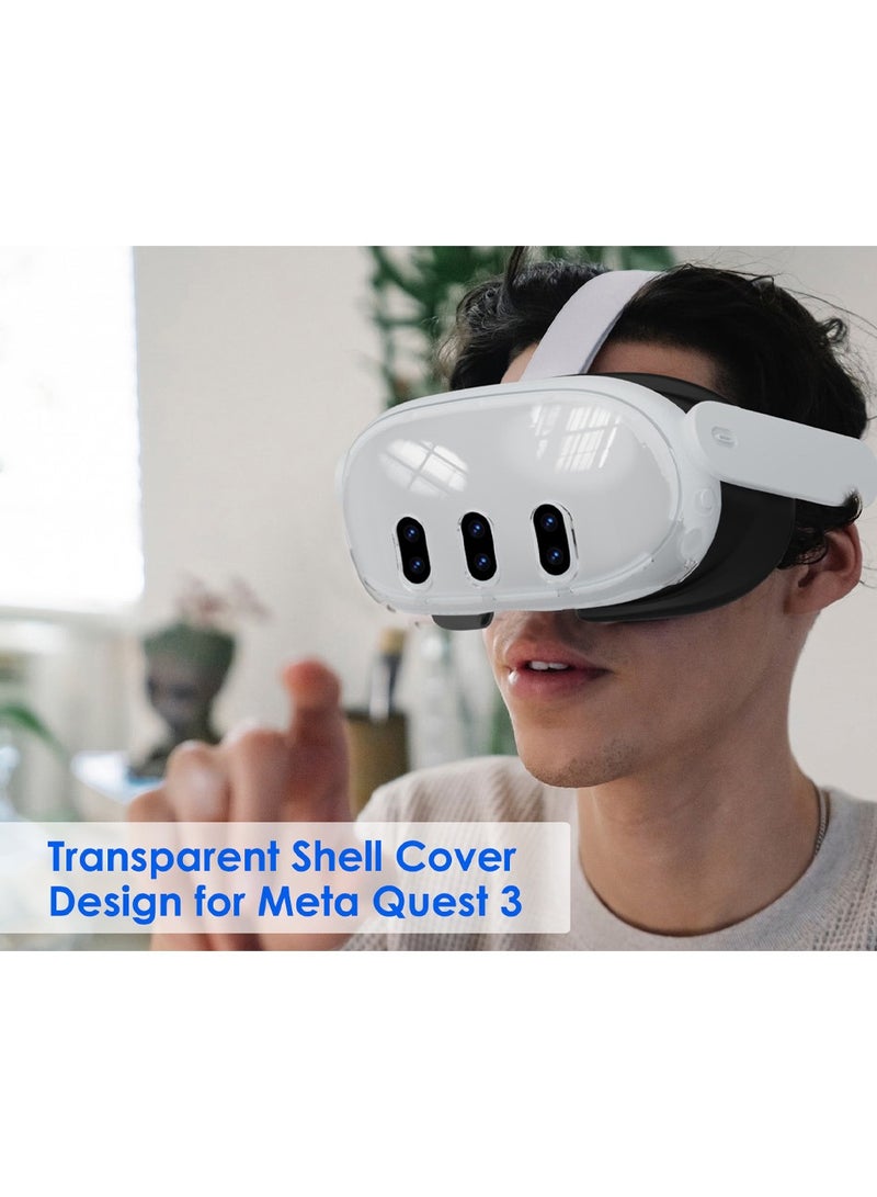 Meta Quest 3 Accessories Four-Piece Protective Kit with Lens Protector and VR Device Accessories - Image 4