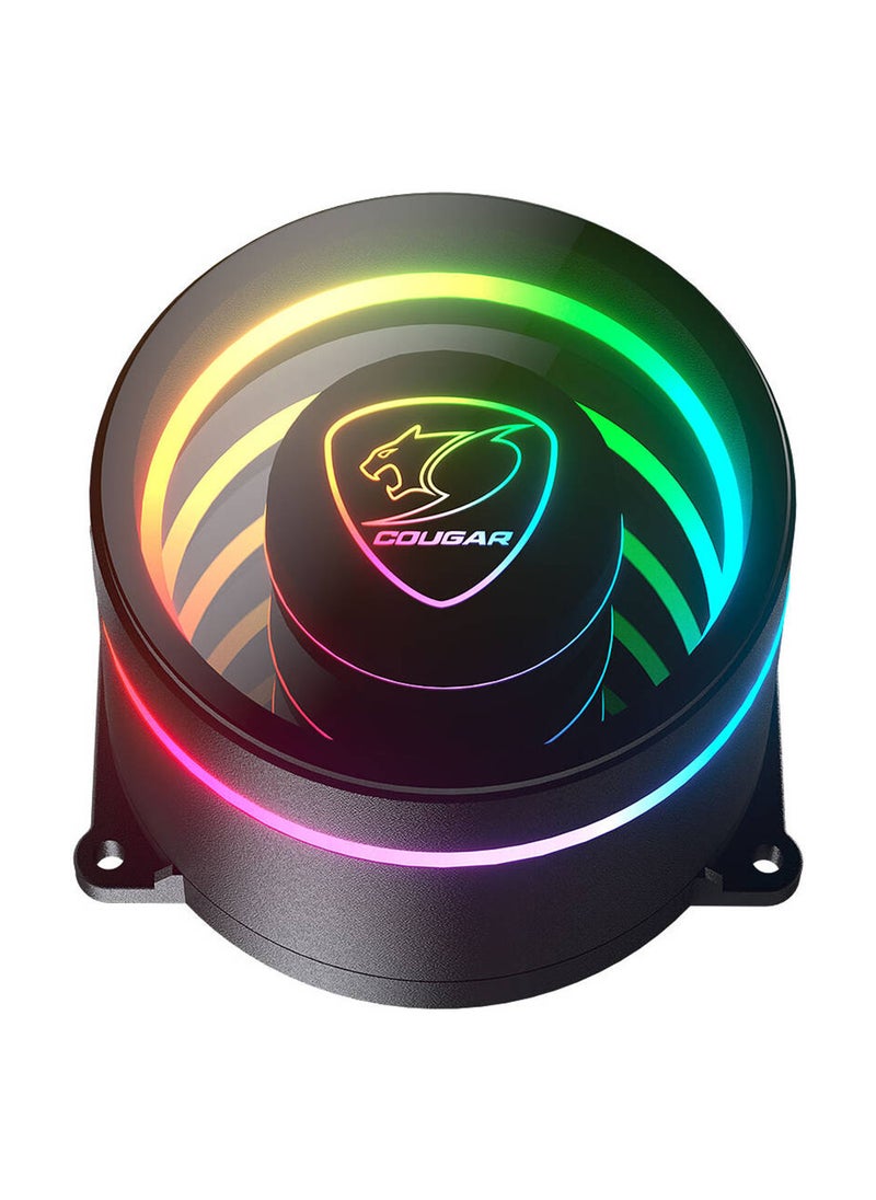 Cougar Cougar Poseidon Elite aRGB AIO Liquid Cooler, 240mm Radiator Length, Copper Cold Plate, 2700 RPM Pump Speed, 120mm Fan, 2200 RPM Fan Speed, 62.53 CFM Airflow, Black | 3MPSD240.0001  - Image 3