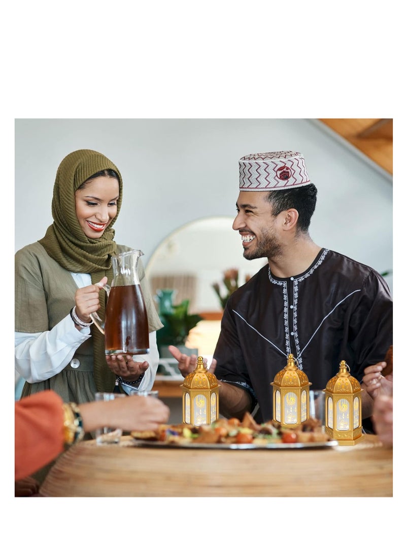 ماركة غير محددة فانوس شموع رمضان، فانوس عيد مبارك، فانوس رمضان مبارك، فانوس قمري مزخرف، فانوس رمضان كريم، فانوس معلق زخرفي عتيق، ديكور حفلات المنزل  - Image 5