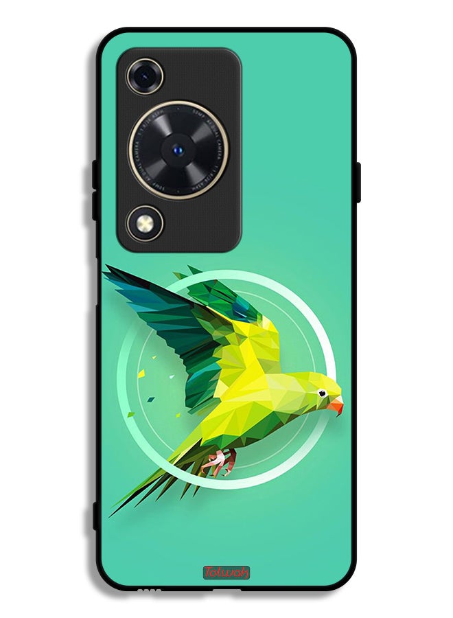 Tolwak Huawei Nova Y63 Protective Case Cover Parrot Abstract Art