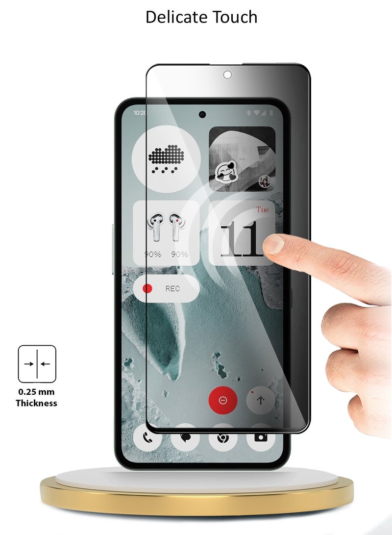 Wtech Nothing CMF Phone 2 Pro 5G 2025 Premium E2E Series Privacy Full Glue Full Cover Tempered Glass Screen Protector (MSGECP) - Clear/Black - Image 4