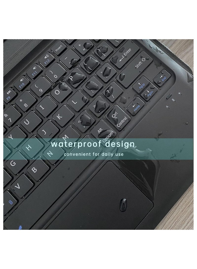 Galaxy Tab S7 FE/S7 Plus/S8 Plus Case with Keyboard 12.4 inch - Smart Detachable Wireless Touchpad Keyboard Cases with S Pen Holder for Samsung Galaxy Tab S8+ 2022/S7 FE 2021/S7+ 2020