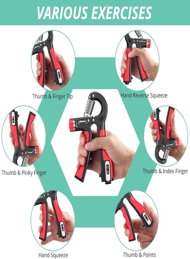 ELISCO Hand Grip Workout Strengthener, Adjustable Hand Gripper for Men & Women for Gym Workout Hand Exercise Equipment to Use in Home for Forearm Exercise, Finger Power Gripper - Image 5