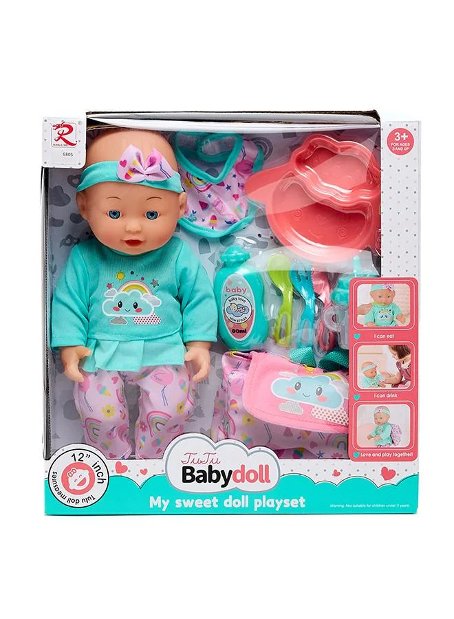 Babies & More Babies & More Girls Multicolor Doll Toy
