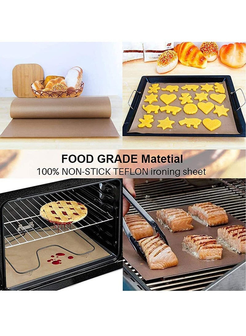 SOLARAE Oven Grill Mat Teflon Sheet 3 Pack for Heat Press Transfer Non-Stick Paper Reusable Resistant Craft High-temperature - Image 3