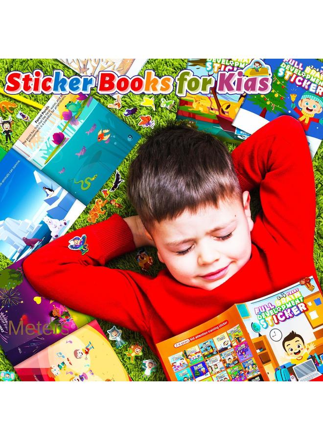Bluejw Selling 10 Copies Of Children's Enlightenment Books, Whole Brain Development, Sticker Books, New Products, Concentration Training, Quiet Books - Image 3