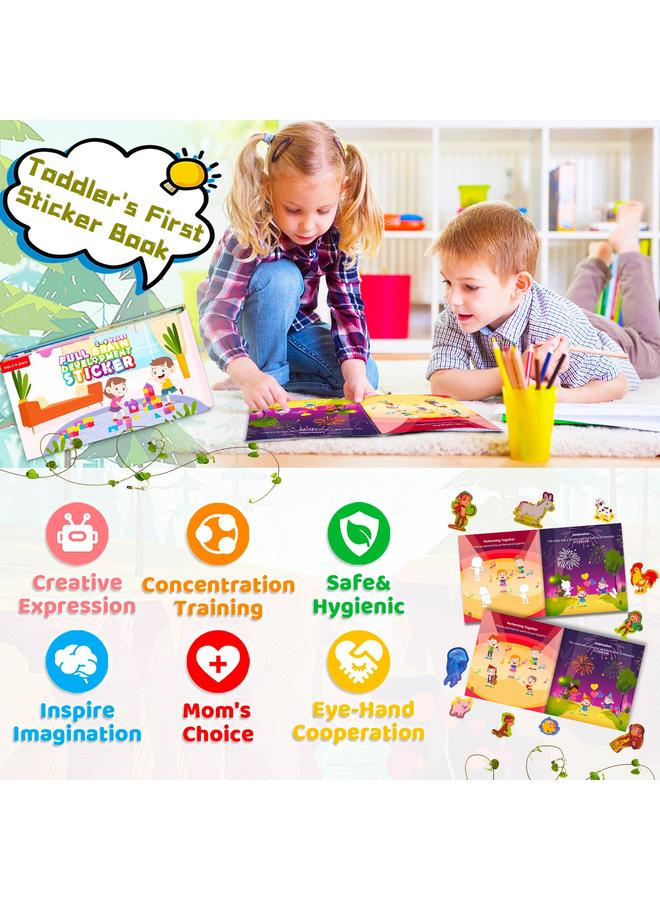 Bluejw Selling 10 Copies Of Children's Enlightenment Books, Whole Brain Development, Sticker Books, New Products, Concentration Training, Quiet Books - Image 4