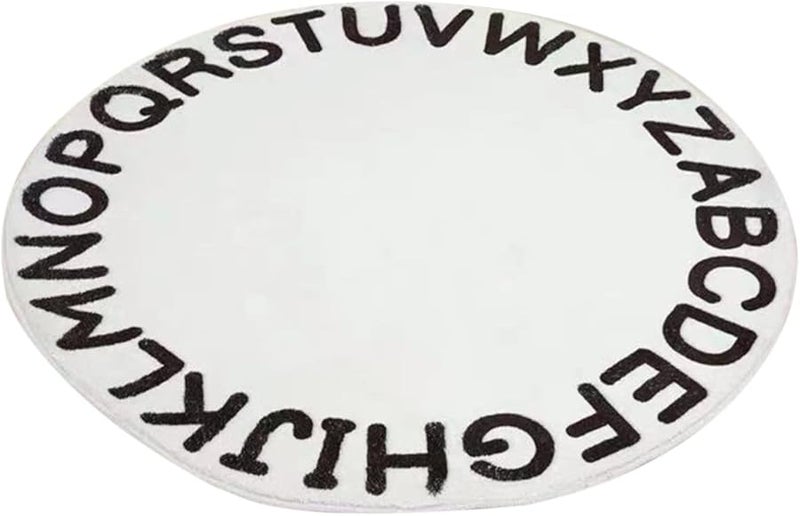 سجادة الأبجدية غير القابلة للانزلاق والقابلة للغسيل، سجادة ناعمة لمنطقة لعب الأولاد أو مكاتب المنزل أو حصيرة الأرضية - Image 1