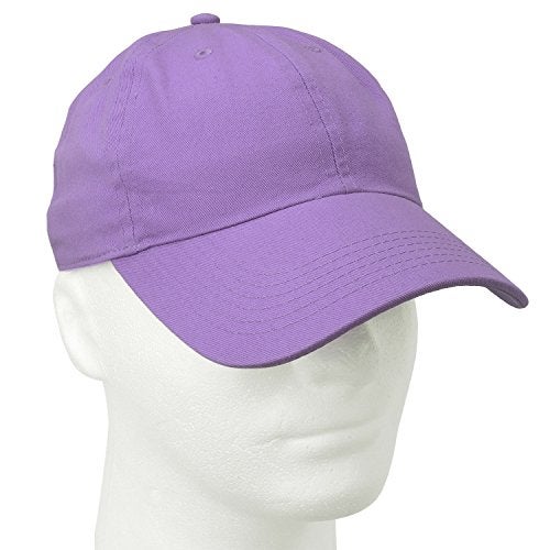 Falari Classic Baseball Cap Dad Hat 100% Cotton Soft Adjustable Size Lavender - Image 2