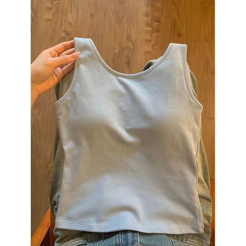 Women's Camisole Top with Built-in Bra, Butterfly Bow, Padded - Image 2