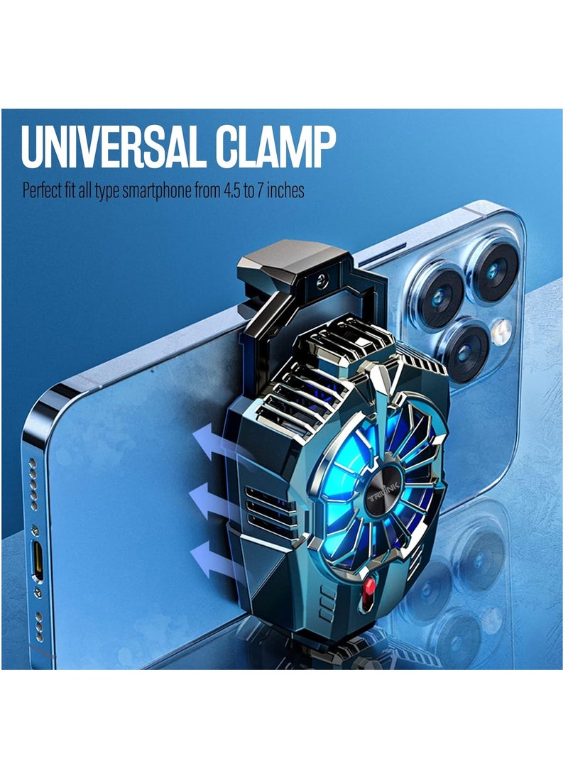 Generic - X20 Phone Cooler for Gaming, Universal Phone Cooling Fan with Two Cooling Modes, Mobile Phone Radiator Case for iPhone Android Smartphones from 4.5 to 7in, Cell Phone Cooler for Live Streaming - Image 1