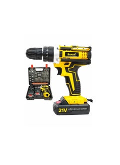 Roxon ROXON Premium Quality 21V Cordless Impact Screwdriver Drill Machine and Tool Kit  With 2Li-ion Rechargeable Battery 1500MAh RX21VCD  - Image 1