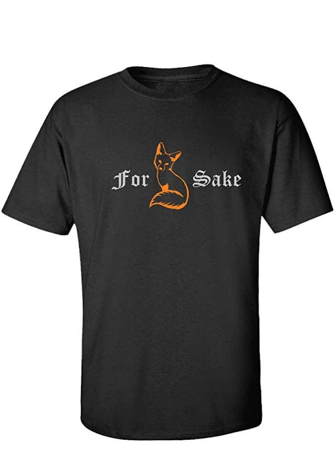 Oh for Fox Sake | Funny Saying Quote Humor Joke Pun Phrase for Men Women T-Shirt (Design 7)  - Image 1