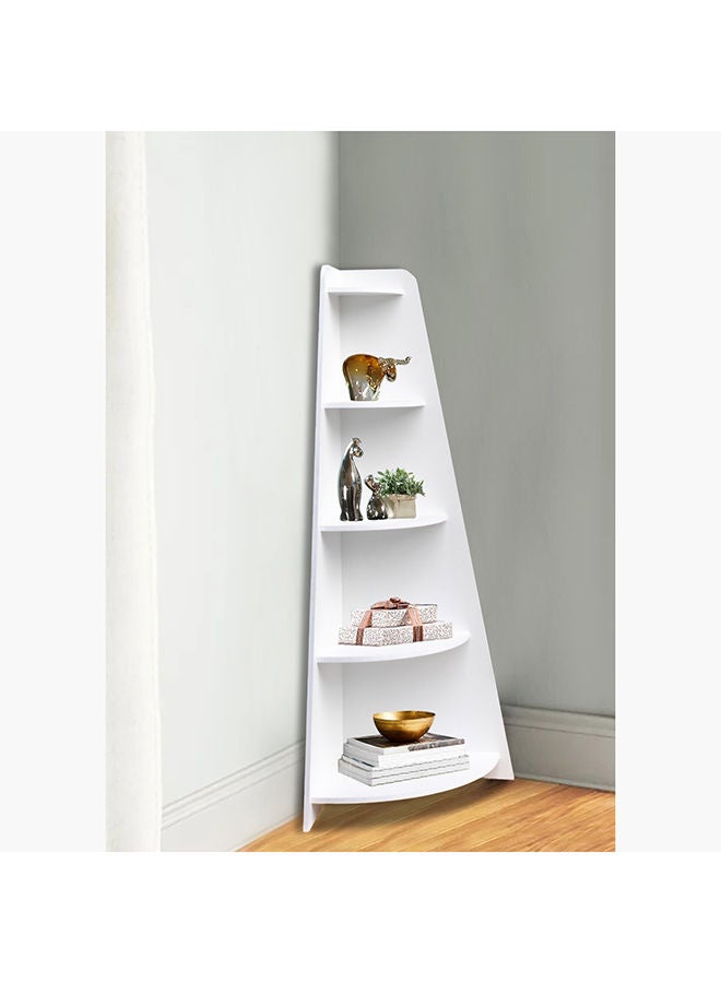 Home Box Frankfurt 5-Tier Corner Bookcase 54 x 156 x 54 cm - Image 1