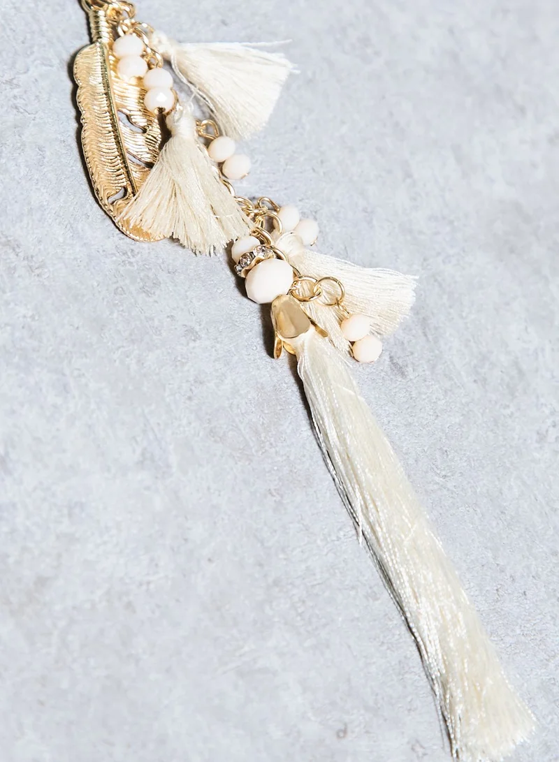 Ginger Tassel Necklace