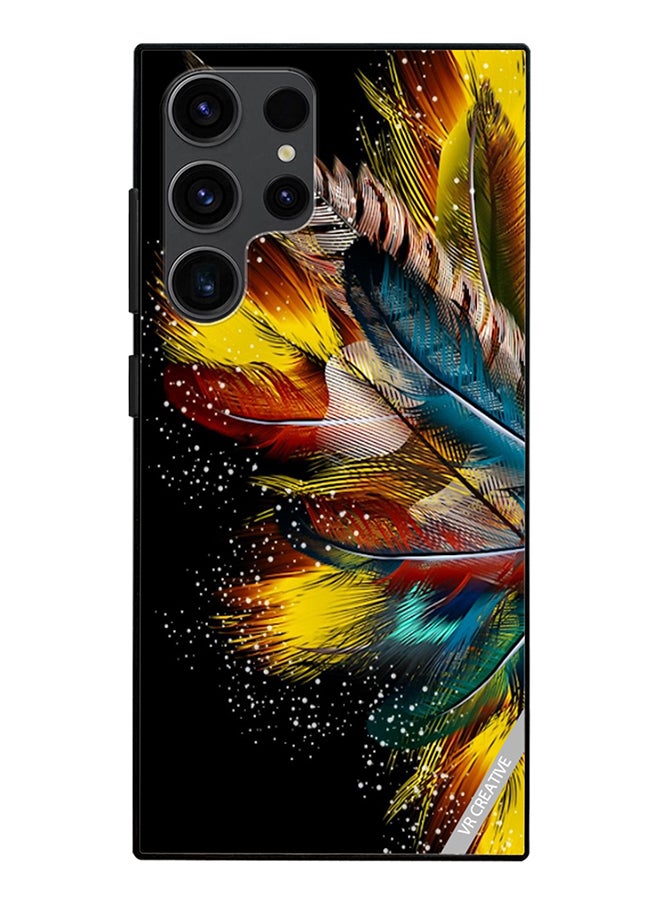 VR CREATIVE Protective Case Cover For Samsung Galaxy S24 Ultra Flower Design Multicolour - Image 1