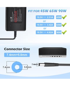 Generic 90W 65W Power Supply for HP ProDesk 600 400 G1 G2 G3 G4 G5 G6 Mini PC HP EliteDesk 800 Mini HP Omni 120 100 All-in-One, HP Slimline 260 400 260-A010 260-A114 Power  - Image 3