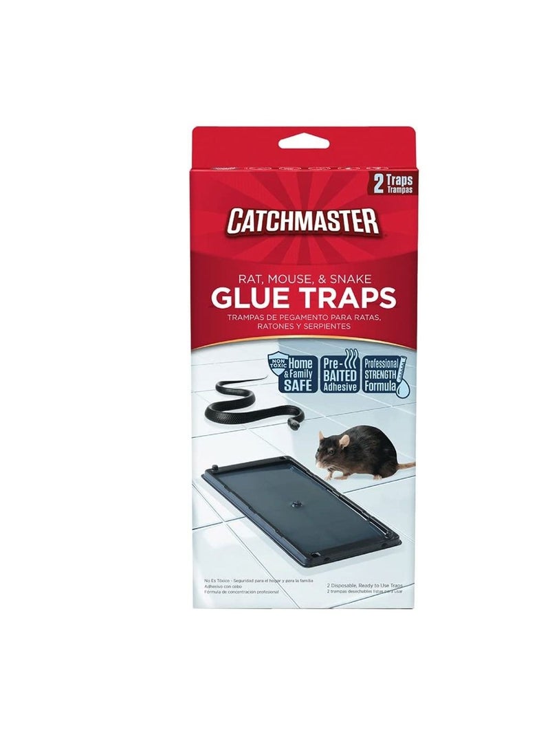 كاتشماستر Catchmaster 402 مصيدة للفئران والفأر والغراء الأفعى الاحترافية St - Image 3