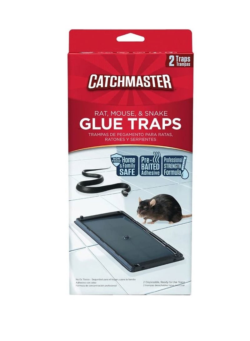 كاتشماستر Catchmaster 402 مصيدة للفئران والفأر والغراء الأفعى الاحترافية St - Image 1