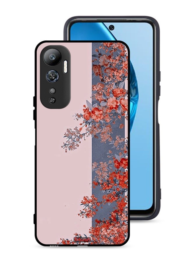 Tolwak Infinix Hot 20 4G Protective Case Cover Tree Leaves And Flowers Art - Image 1