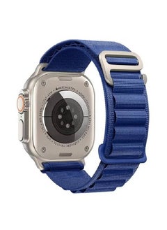 Apple Watch Ultra 2 Band/Apple Watch Ultra Band 49mm 45mm 44mm 42mm 38mm 40mm 41mm Men Women, Rugged Alpine Loop Nylon Sport Bands with Titanium G-Hook Braided Stap for iWatch Series