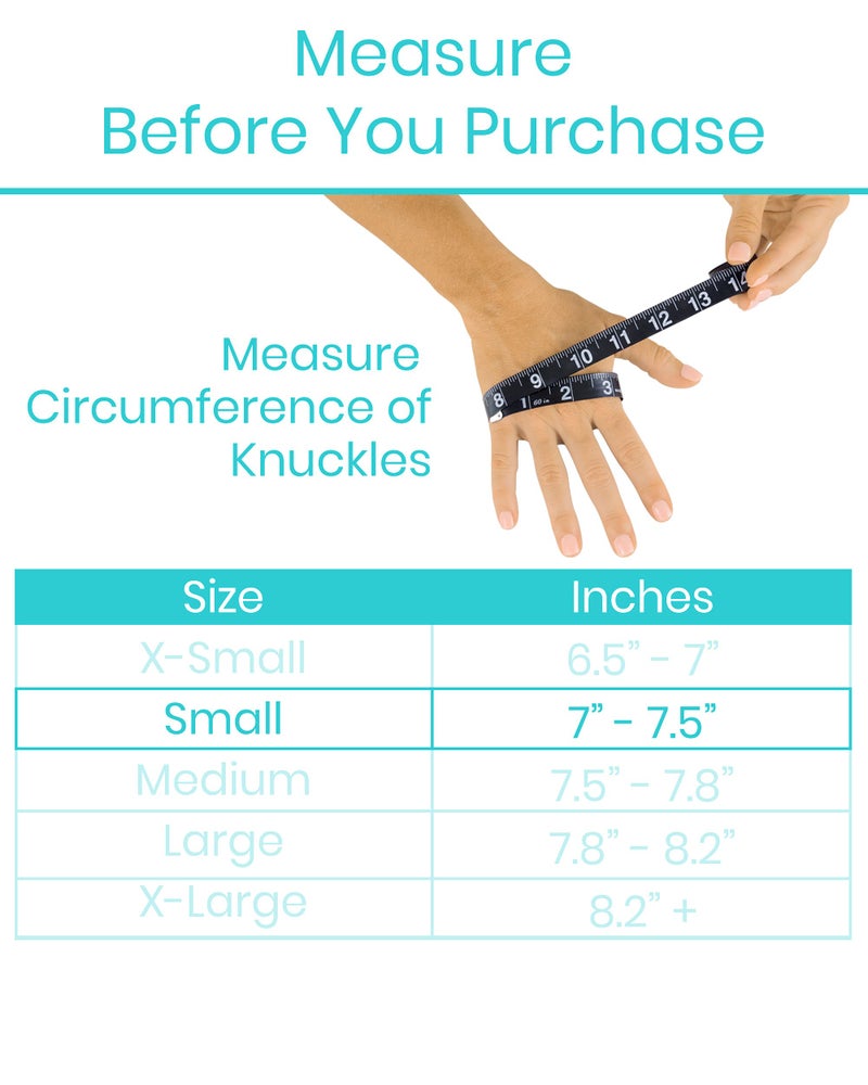 Vive Arthritis Gloves - Men, Women Rheumatoid Compression Hand Glove for Osteoarthritis- Arthritic Joint Pain Relief - Carpal Tunnel Wrist Support - Open Finger, Fingerless Thumb for Computer Typing - Image 5