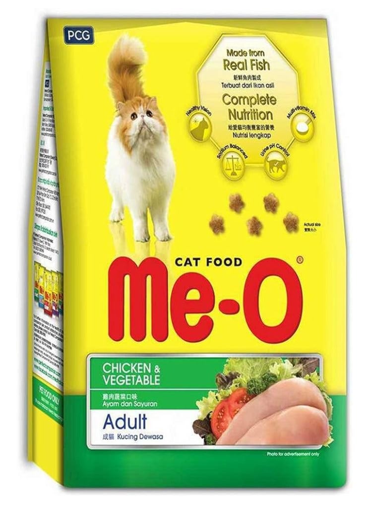 Me-O Adult Cat Food, Chicken and Vegetable, 7 Kg - Image 1