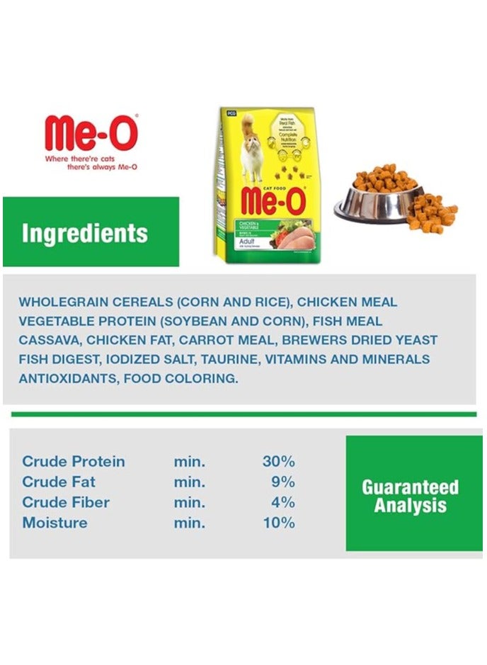 Me-O Adult Cat Food, Chicken and Vegetable, 7 Kg - Image 4