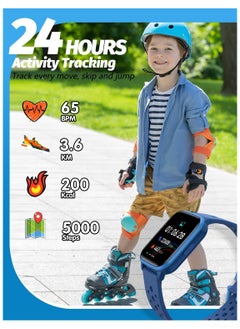 DMG TECH Kids Smart Watch Girls Boys, Smart Watch for Kids Game Smart Watch Gifts for 4-16 Years Old with Sleep Mode 20 Sports Modes 5 Games Pedometer Birthday Gift for Boys Girls  - Image 4