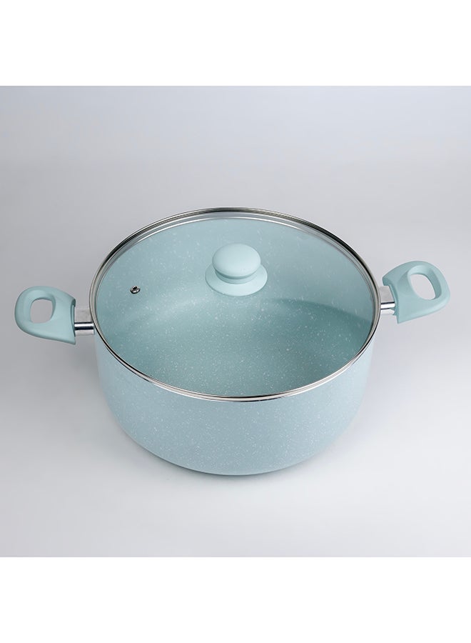 WILSON Oak Large Casserole with Lid and Marble Coating, Soft Touch Handle, Stew Pot Suitable for Gas, Electric, Induction, and Ceramic Stove Dutch Oven - 28cm – Cream - Image 3