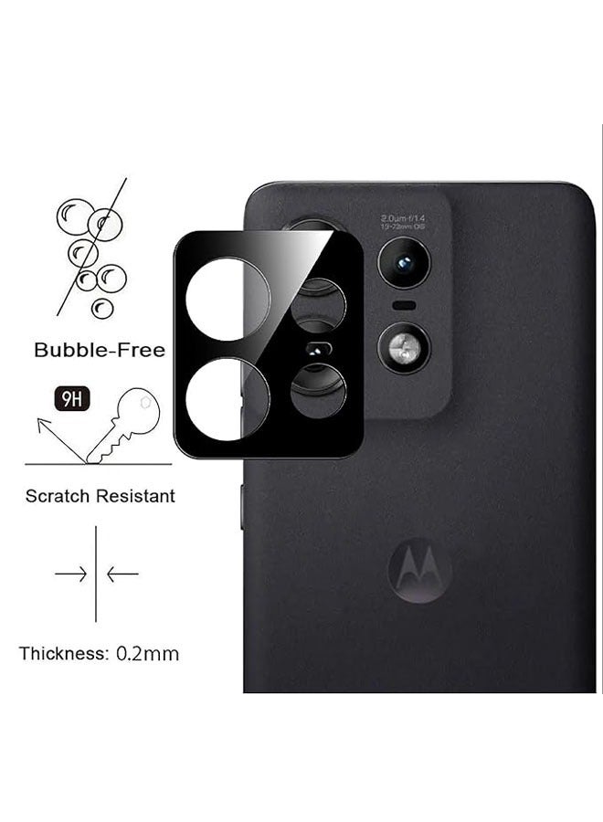 عام [حزمة 2 قطعة] حامي الكاميرا المتوافق مع Motorola Edge 50 Pro، حامي شاشة من الزجاج عالي الوضوح لـ Motorola Edge 50 Pro [مضاد للبصمات] حامي الكاميرا - Image 2