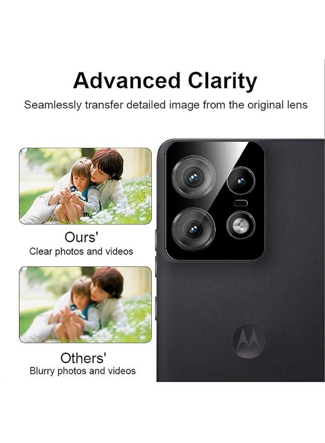 عام [حزمة 2 قطعة] حامي الكاميرا المتوافق مع Motorola Edge 50 Pro، حامي شاشة من الزجاج عالي الوضوح لـ Motorola Edge 50 Pro [مضاد للبصمات] حامي الكاميرا - Image 3