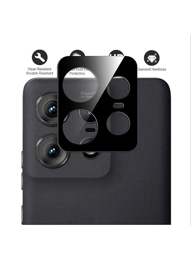 عام [حزمة 2 قطعة] حامي الكاميرا المتوافق مع Motorola Edge 50 Pro، حامي شاشة من الزجاج عالي الوضوح لـ Motorola Edge 50 Pro [مضاد للبصمات] حامي الكاميرا - Image 4