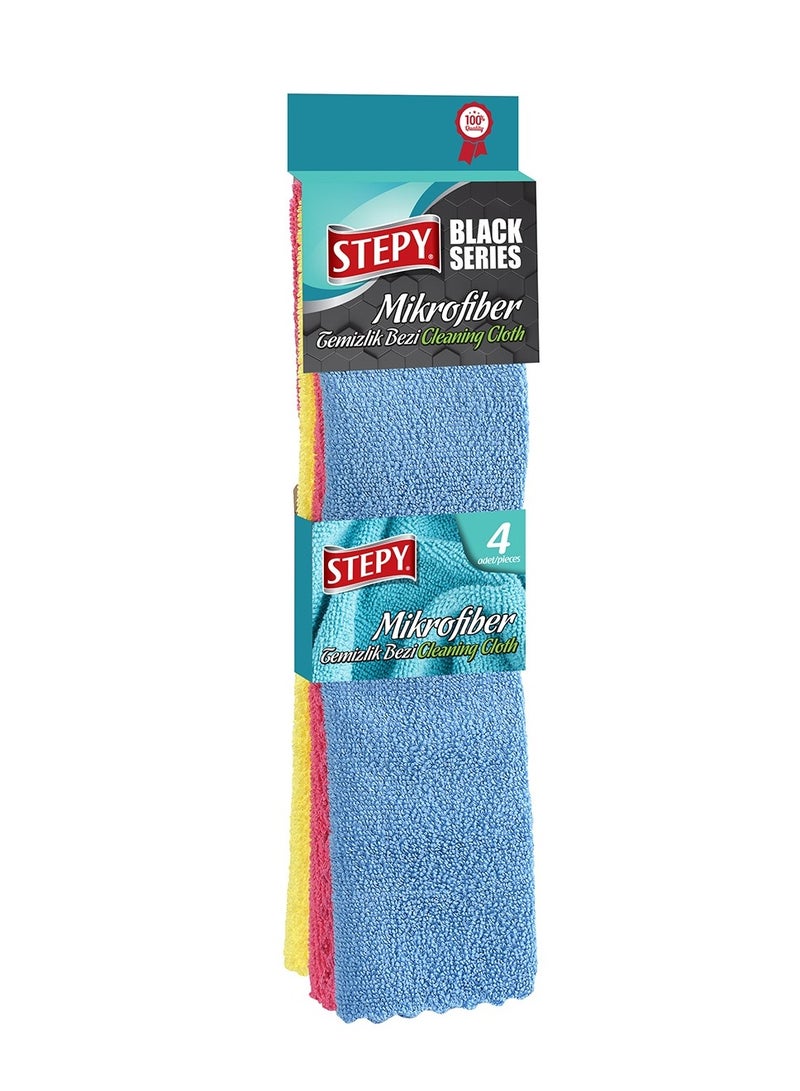 Microfiber 4 pcs cleaning cloth 25•35cm (MADE IN TURKEY)