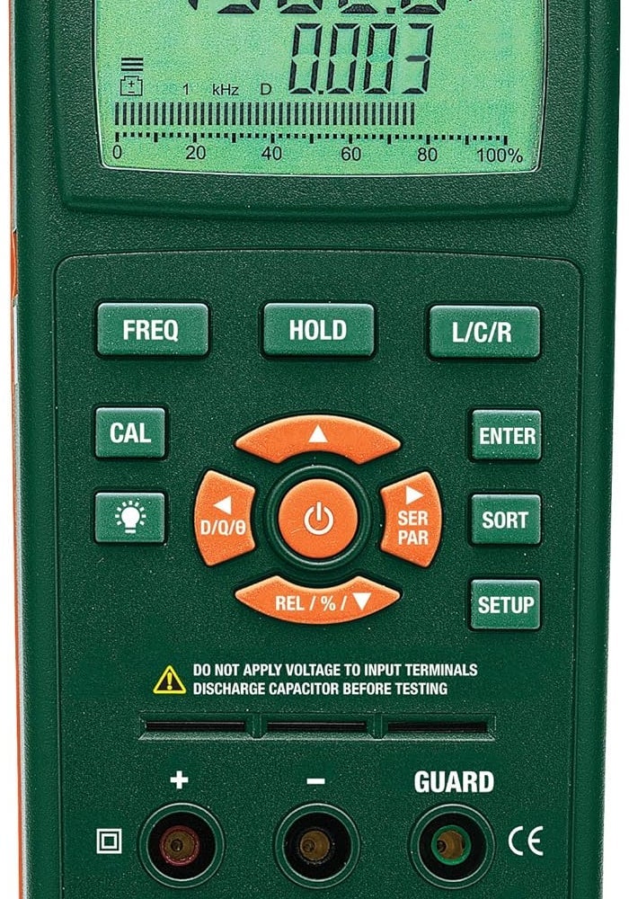 Extech LCR200 Passive Component LCR Meter for Inductance, Capacitance, and Resistance Measurement