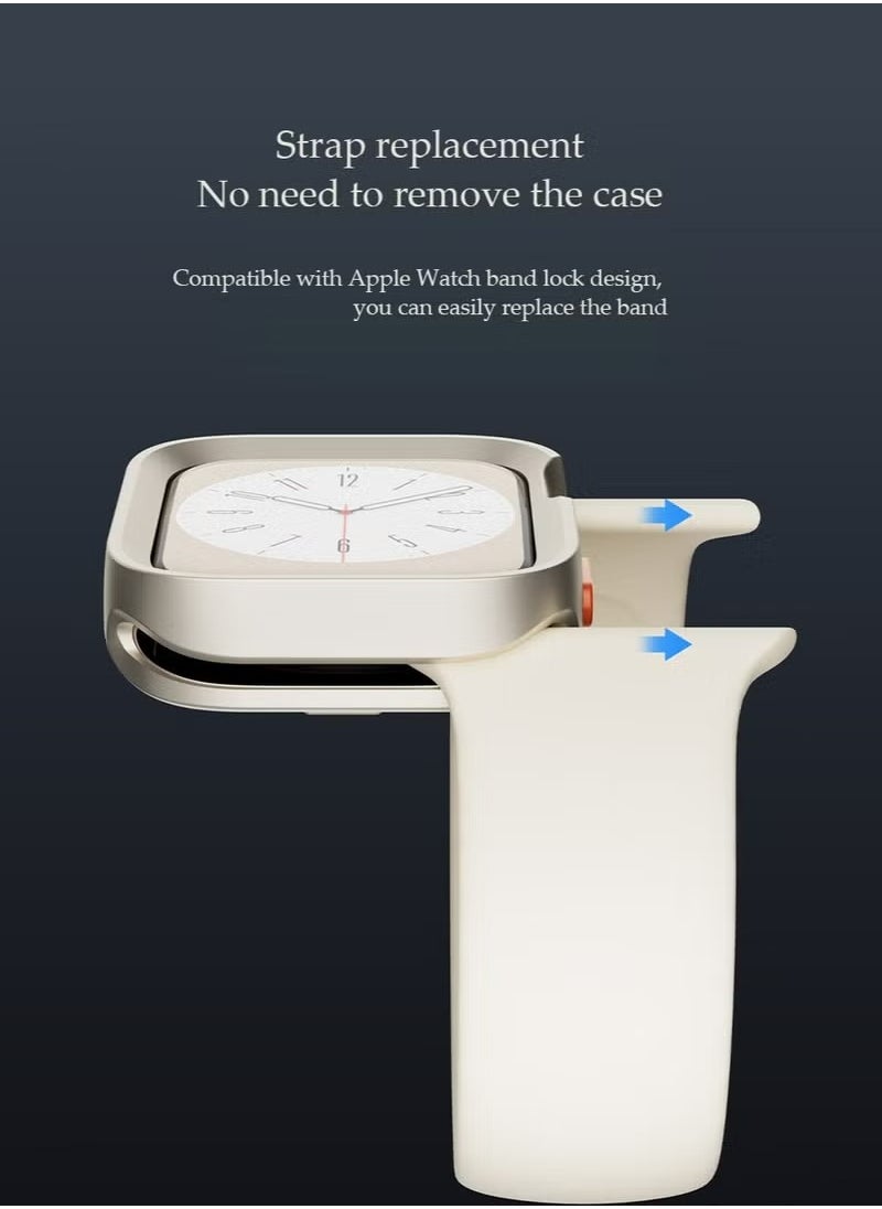 X-level Apple Watch Series 9/8/7 41mm Case [NO Screen Protector] Hard PC Bumper Cover Protective Scratch Resistant Body Cover Frame Compatible for iWatch Accessories 41MM  - Image 4