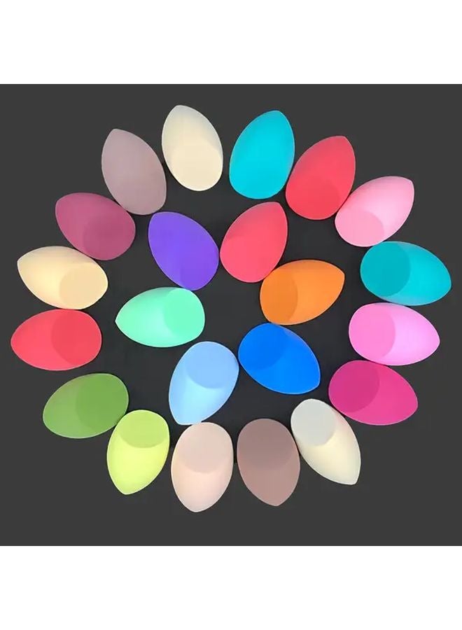 5 قطع إسفنج مكياج ناعم بيضاوي فائق النعومة خالي من الكحول مسحوق فعال ألوان عشوائية - Image 2