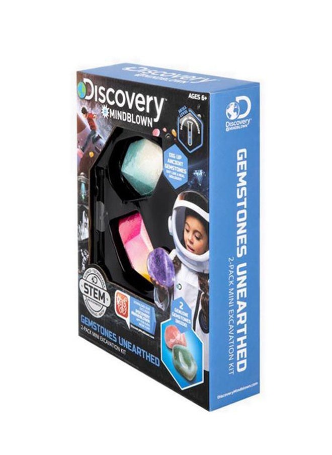 Discovery Mindblown Stem Gemstones Unearthed 2-Pack Mini Excavation Kit  - Image 2