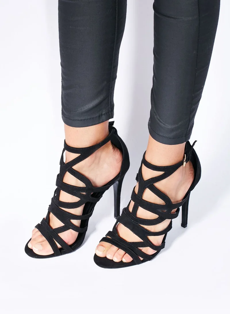 ALDO Mattiace Cut Out Ankle Buckle Strap Sandals