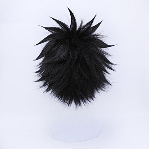 KiyaCos Short Black Fluffy Anime Fans Role Play Unisex Cosplay Wig (Not Styled) - Image 5