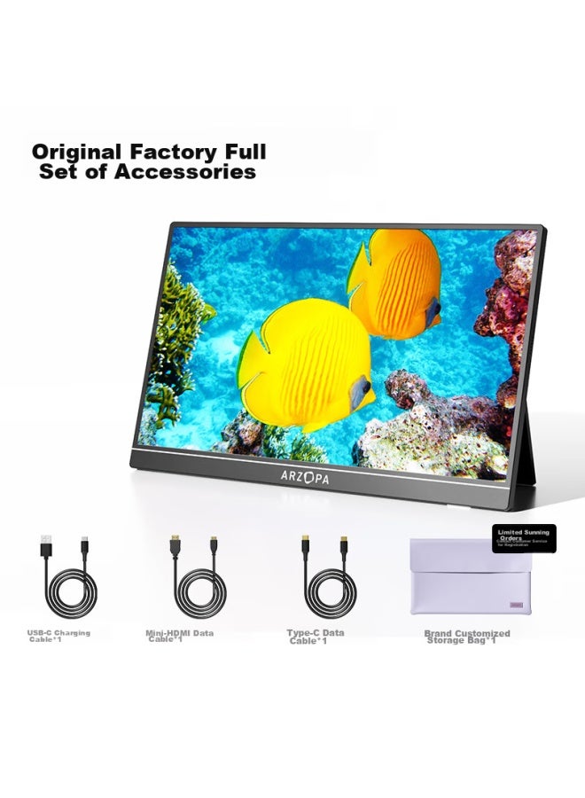 Arzopa 16.1-inch 144hz Portable Monitor, Direct Connection To Laptop And Smartphone, Secondary Display For Switch And Ps4/5, G1c - Image 2