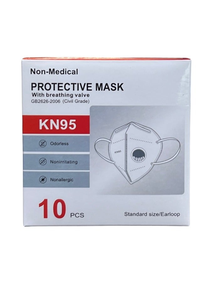 KN95 Face Mask – 10 Pieces, 5-Layer Protection, Comfortable Fit, Anti-Dust, Pollution Protection, Disposable Respirator Masks for Personal Safety - Image 1