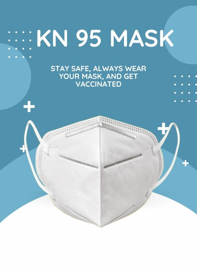 KN95 Face Mask – 10 Pieces, 5-Layer Protection, Comfortable Fit, Anti-Dust, Pollution Protection, Disposable Respirator Masks for Personal Safety - Image 3