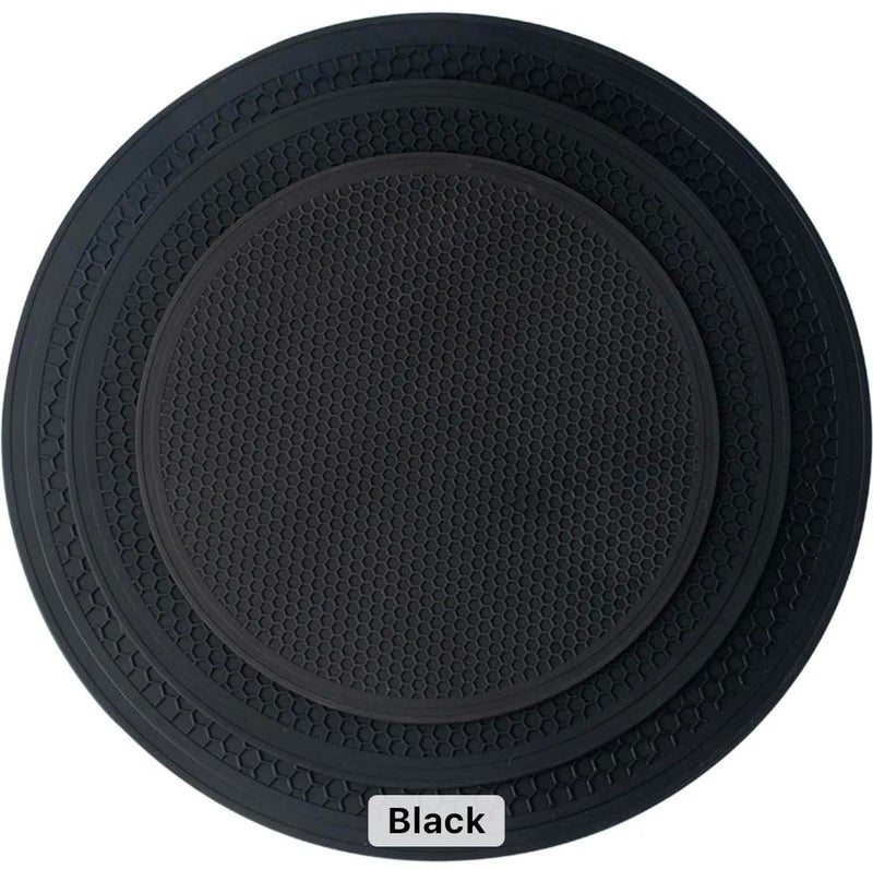 EZYHOME 3Pcs Multi-Purpose Silicone Microwave Mat Protect from Spill Overs, Splatter Guard, Trivet, Hot Pad, Hot Pot Holders, Jar Opener, Dishwasher Safe Heat Resistant (20cm, 25cm & 30cm) - Image 1
