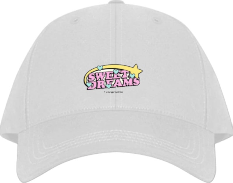 SWEET DREAMS Planets unisex baseball cap White