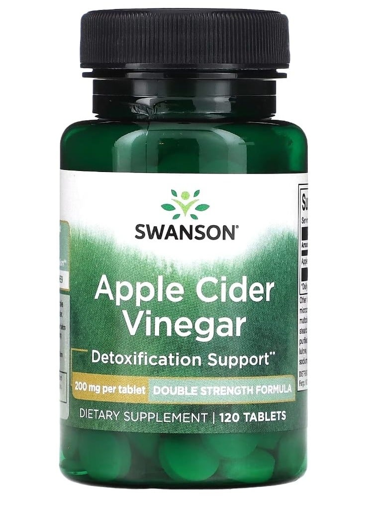 SWANSON Apple Cider Vinegar 200 mg 120 Tablets 
